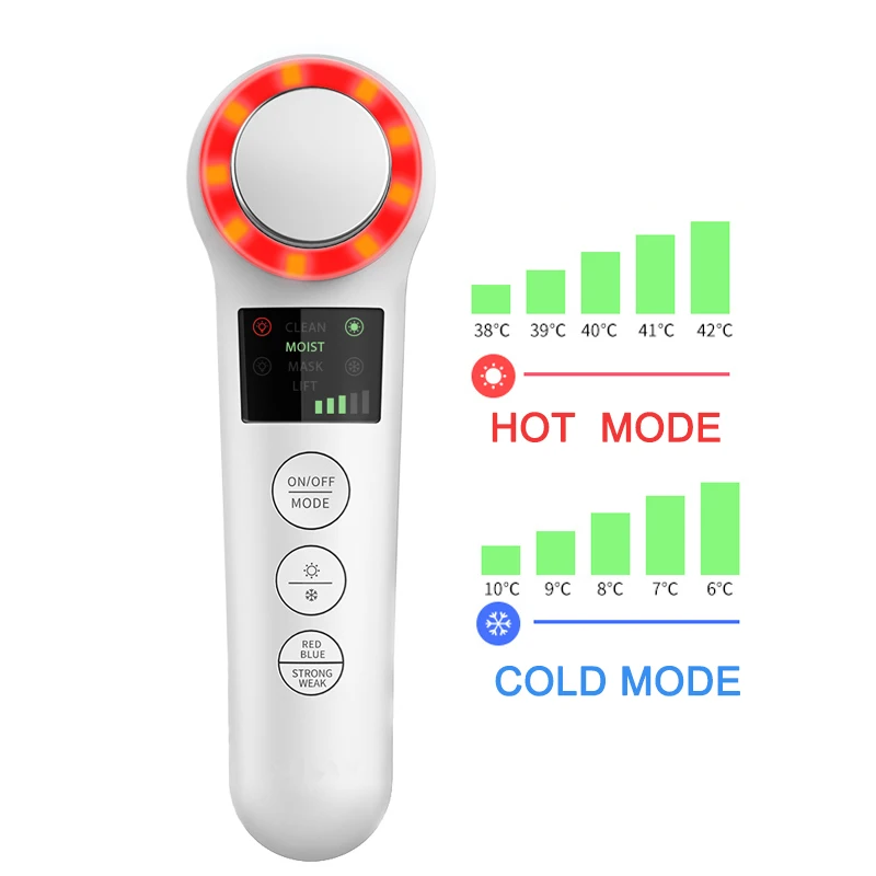 EMS Beauty Instrument LED Photon Light Therapy Facial Skin Care Tool Device Face Lifting Tighten ems 5