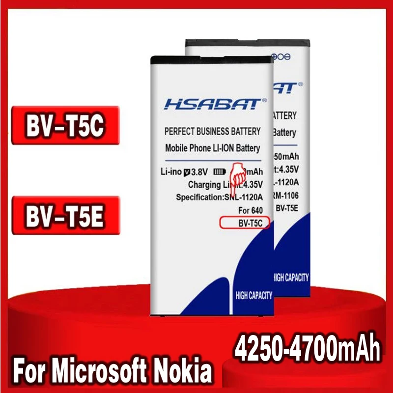 BV-T5C Аккумулятор для Microsoft Nokia Lumia 640 RM-1109 RM-1113 RM-1072 RM-1073 RM-1077 950 BV-T5E RM-1106 RM-1104 |