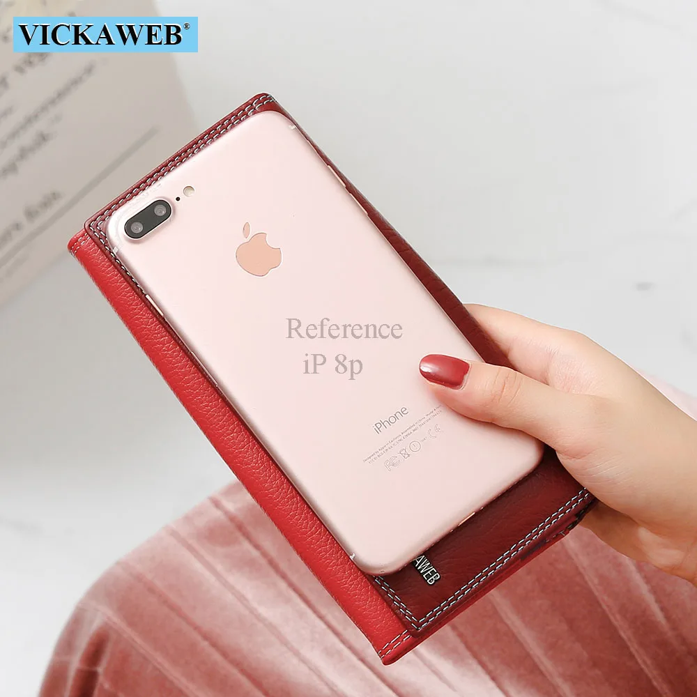 Goede Vickaweb Vrouwen Portemonnee Vrouwelijke Lange Patchwork Lederen Geld Portemonnee Dames Mode Portefeuilles Vrouw Hasp   Rits Portemonnees