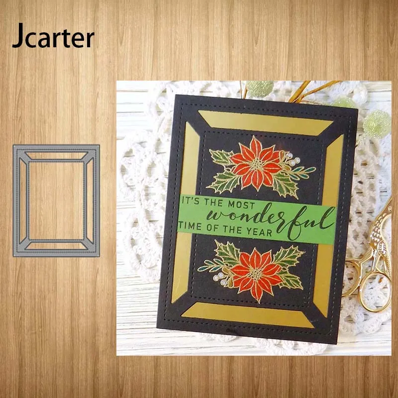 

Rectangle Hollow Frame 2020 New Metal Cutting Dies Craft Stencil Scrapbooking Handmade Card Make Shape Album Decoration Model