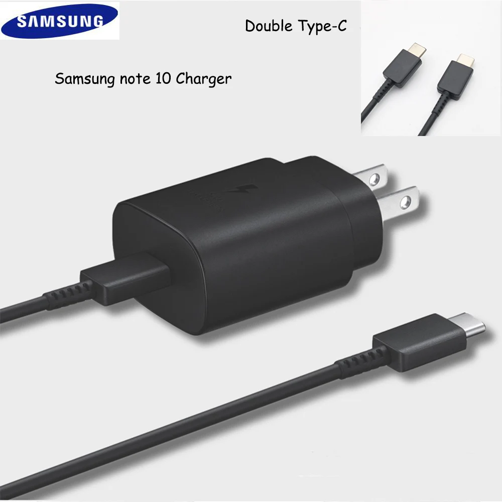 Для samsung Galaxy Note 10 супер быстрое зарядное устройство 25 Вт Usb PD быстрая дорожная