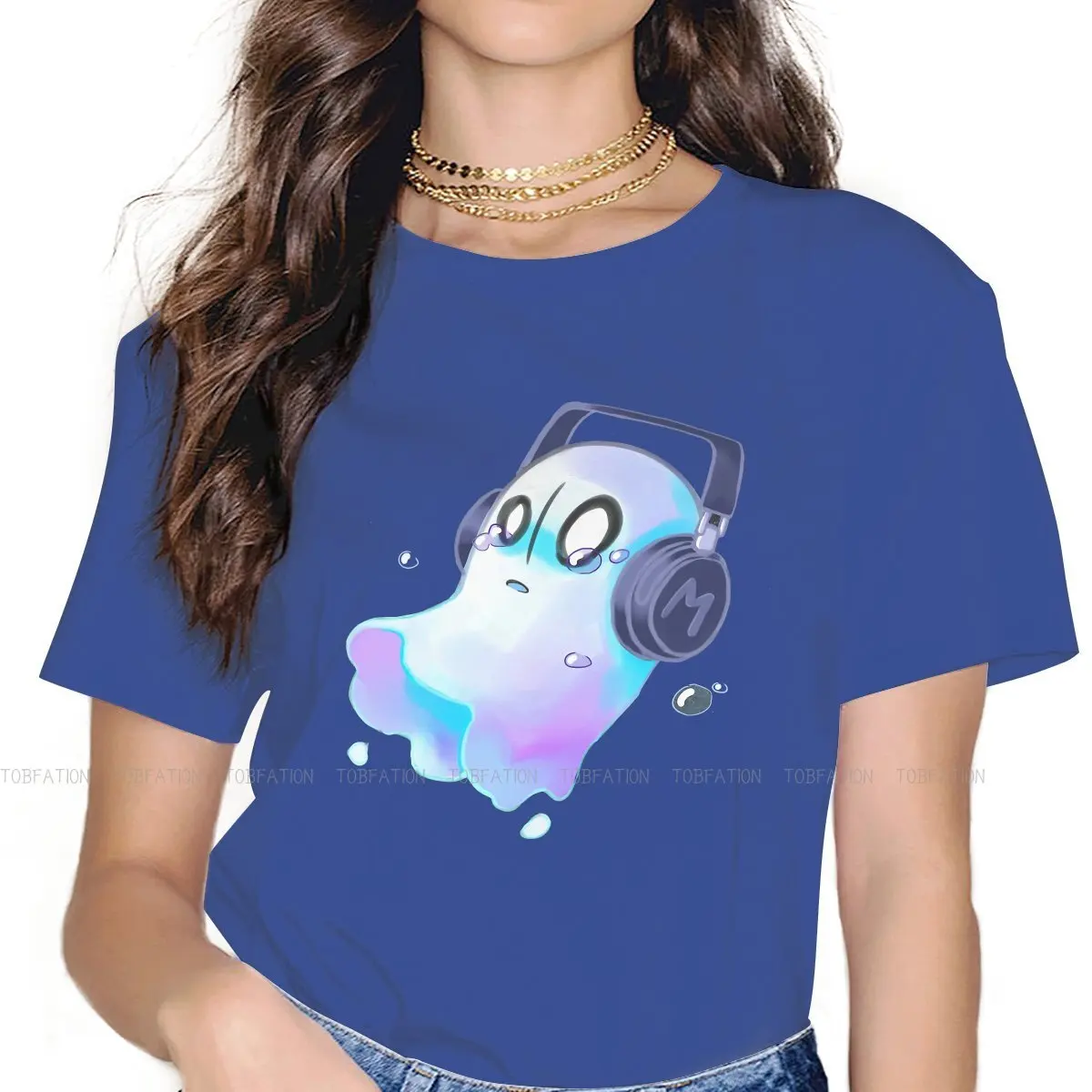 Napstablook футболка с круглым вырезом Undertale Frisk Toriel Sans Papyrus Game Классическая из чистого
