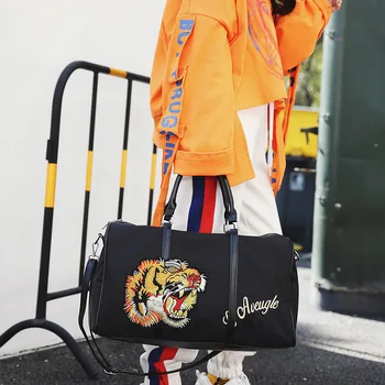 

Portable Travel Shoulder Bag Tiger Handbag Yoga Weekend Sport Portable Duffel Bag Waterproof Bolsos Large Luggage Bag