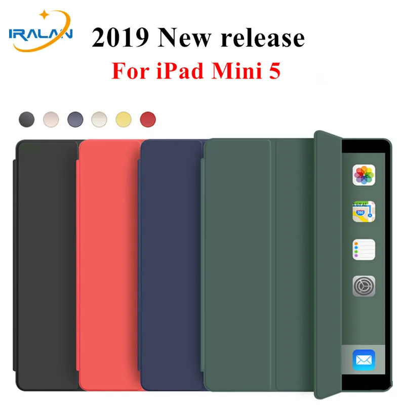 Мягкий силиконовый чехол для iPad Mini 5 2019 7 9 дюймов умный с функцией автоматического