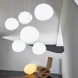 Италия Foscarini Gregg Подвеска лампы студия кухня блеск Крытый Дом белый стеклянный шар подвесные светильники