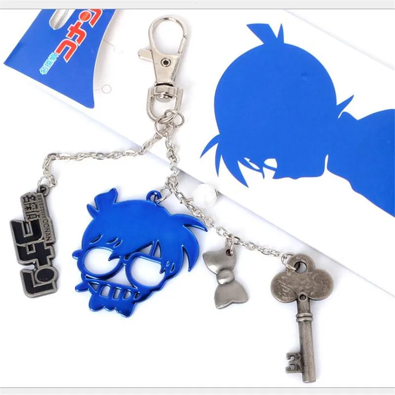 Аниме Detective Conan Key Chain косплей значок для костюма Kaito Kuroba Attack on Titan Tokyo Ghoul брелок