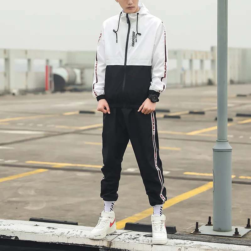 

Men Hoodie Suit Autumn New Style Korean-style Trend Casual Versatile Clothes Sports Students Set Men's Wear
