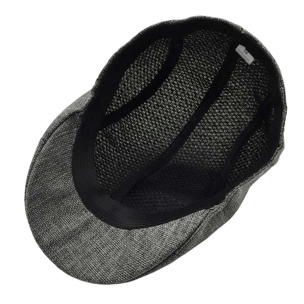 Spring Autumn Berets Hat Men Visor Cap Casual Fashion Beret Solid Golf Flat Caps Vintage Duckbill Hats Breathable Casquette beret hat