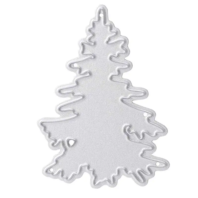 Christmas Tree DIY Cutting Dies Novelty Stencil Craft Album Scrapbooking Paper E65B - Color: Christmas tree