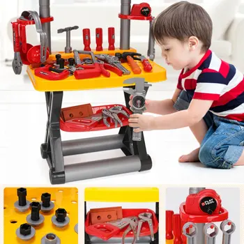 

Children'S Toolbox Set Baby Simulation Repair Tool Electric Drill Screwdriver Repair House Toy Set Boy Toy Box