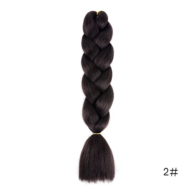 Hair Braid Synthetic Jumbo False Braid Pre Stretched Afro Wholesale Ombre Braiding Hair Extensions  Color Dreadlocks Natural Color