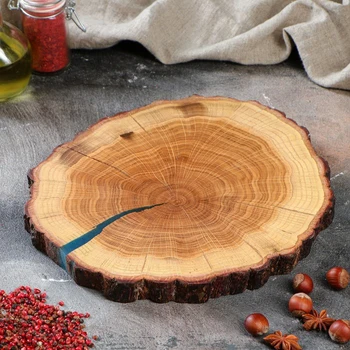 

Serving board from solid wood "Cut oak", 30 х 25 cm