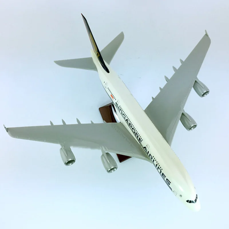 36 см статический самолет 1:200 Airbus A380-800 модель Сингапур авиация шасси W база сплава самолет коллекционные игрушечные самолеты