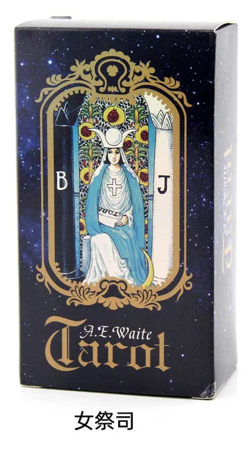 Горячая полная английская Лучистая гонщица Wait Tarot карты фабричного изготовления высокого качества Smith Tarot палубные настольные игровые карты - Цвет: Priestess