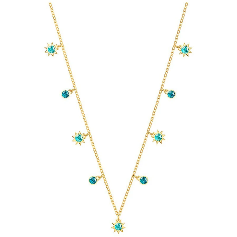 

SHINETUNG SWA Original 100% S925 Sterling Silver Last Summer Sun Pendant Necklace Women Logo Fine High-End jewelry Free Shipping