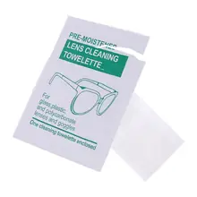 Verres chiffon alcool papier humide jetable Portable lentille nettoyage lingette polissage Anti buée lunettes de soleil essuyage(China)