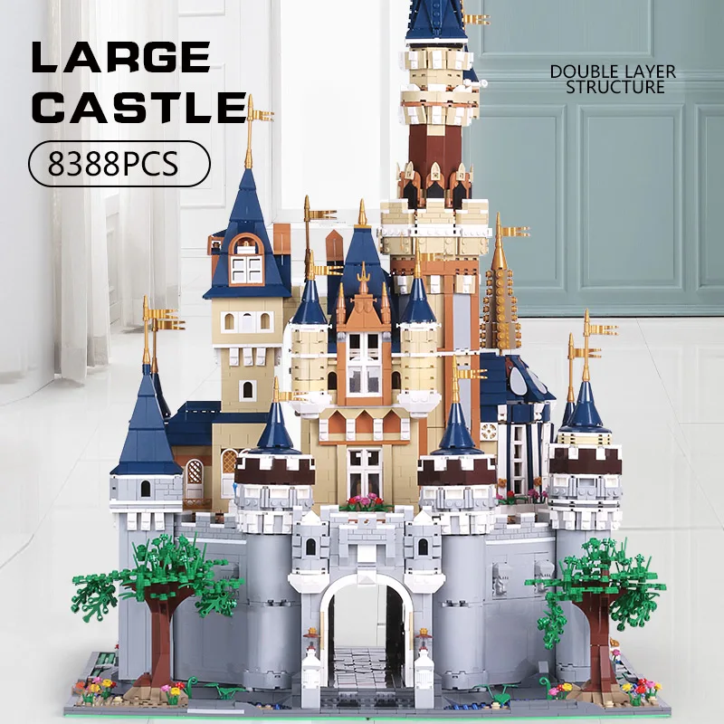 Mold King 13132 Cenerentola Princess Magic Castle 71040 Bricks 16008 Building Blocks Giocattoli Per Bambini Mattoni City Friend Street