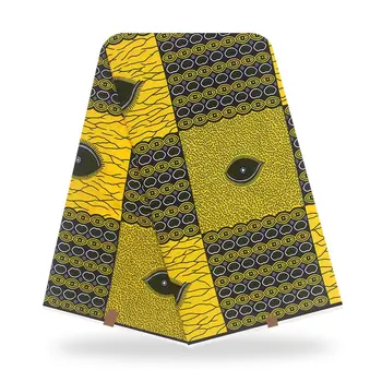 

African Embroidered Cotton Fabric Fashionable Printed wax cloth African Wax Pagne Africain Wax