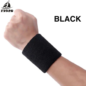 

FDBRO 1pc Towel Wristband Basketball Badminton Fitness Running Sports Wristband Knit Cotton Wristband Wrist Support Wrist Wraps