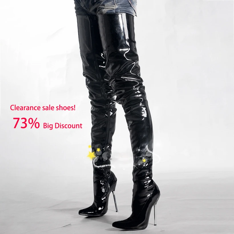 12Cm High Heels Sepatu Bot 