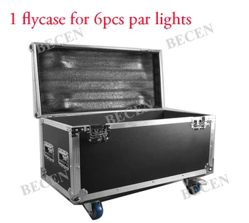 

1pcs Flight case for Waterproof Led Par Light 6in1 Empty Fly case Road Case with Wheels
