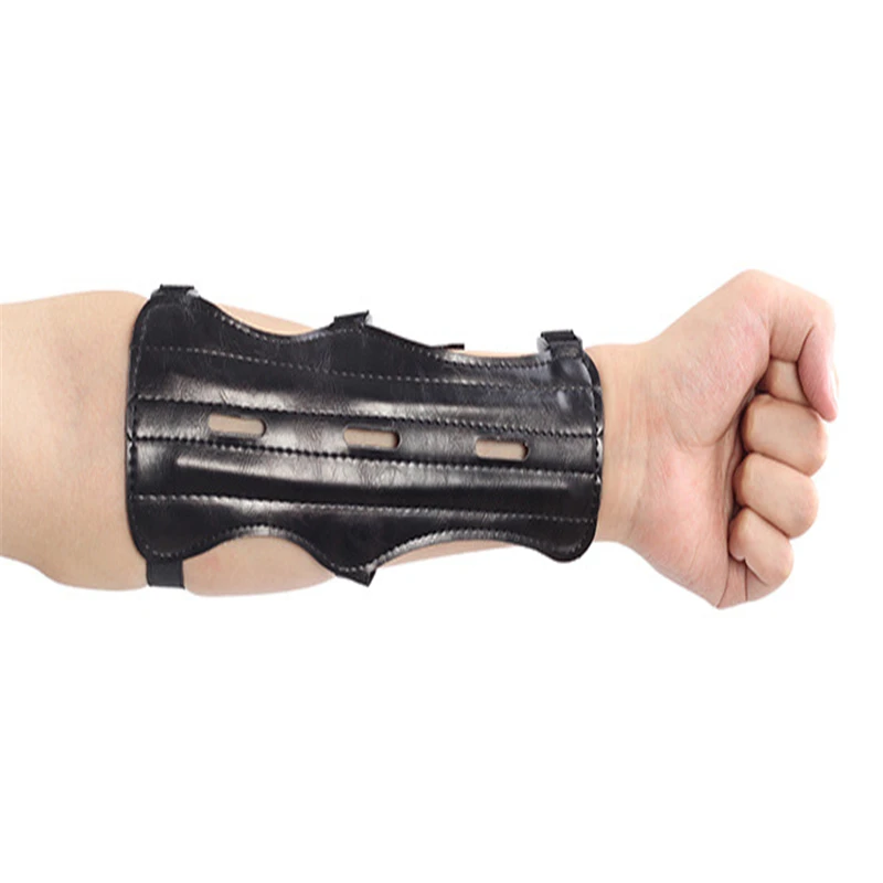 Forearm Gear Men Women Target Archery PU Leather Outdoor Adjustable Lightweight Professional Strap Protection Arm Guard Elastic