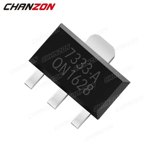 20Pcs HT7333-1 SOT-89 Low Consumption LDO Transistor Bipolar Junction Triode Tube Fets SMD 250mA 30V HT7333 Integrated Circuits 2