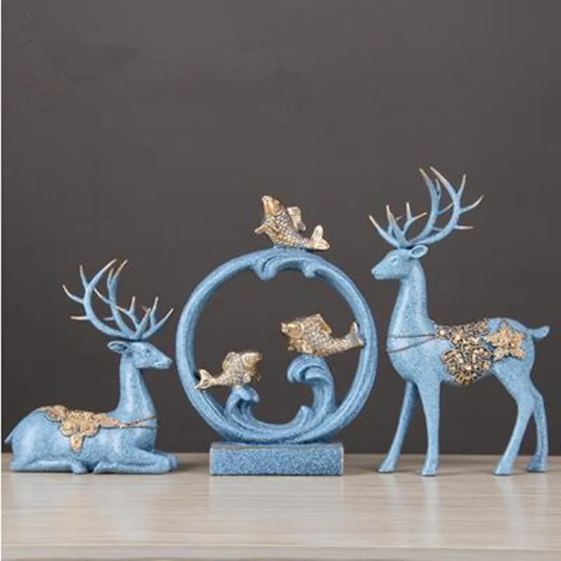 

Nordic deer and swan crafts, animal decoration, home office restaurant bar table decorations, wedding decoration gifts
