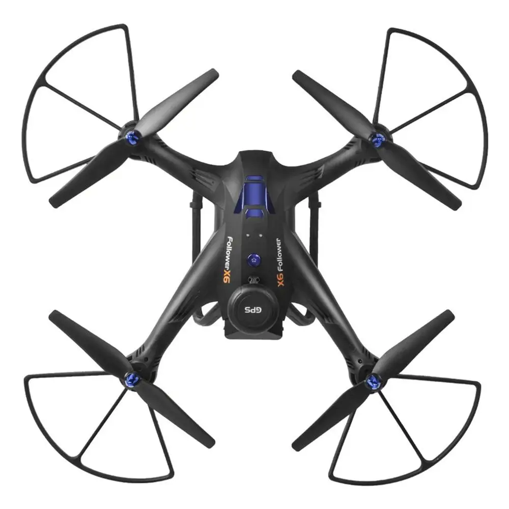 X183S Радиоуправляемый Дрон с камерой 720P 5G Безголовый режим удержания высоты один ключ возврат мини-пульт дистанционного управления gps Квадрокоптер - Цвет: Черный
