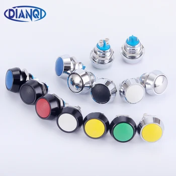 

12mm domed Momentary Zinc-aluminum Alloy Metal Push Button Switch Screw terminal push button Car Auto Horn Door Bell Swtich