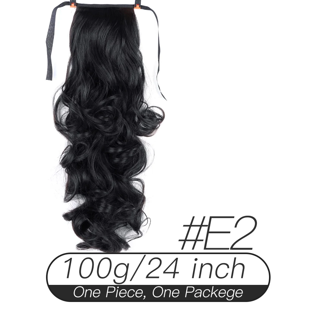 Xnaira 24 ''афро длинные кудрявые шнурки конский хвост искусственные накладные волосы коготь клип в синтетических волос пони хвост наращивание булочки штук - Цвет: 1B