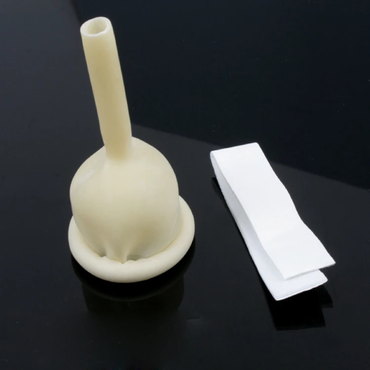 Sterilized Comfortable Medical Silicone Male External Catheter Non Adhesive 10pcs Size 25/30/35/40mm