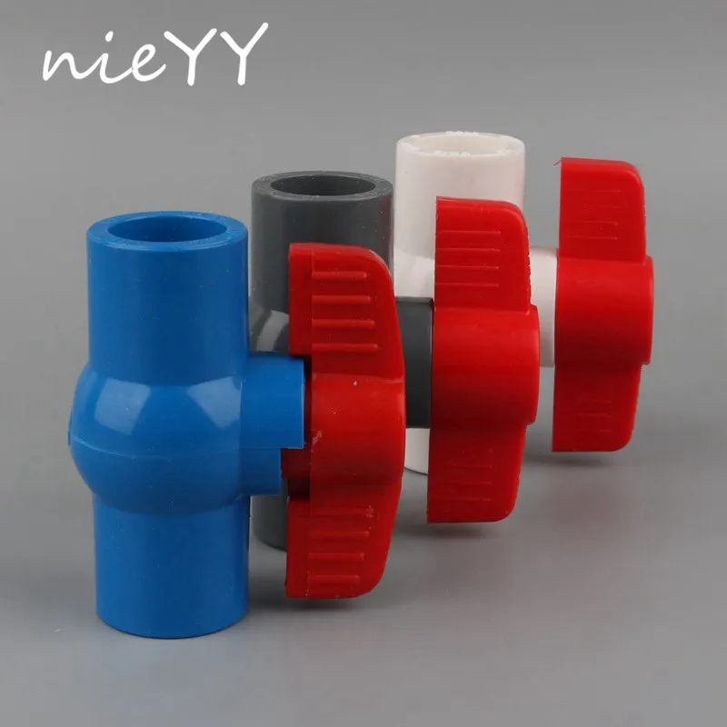 

Inside Dia 25Mm To 25Mm PVC Ball Valve 3/4'' To 3/4'' Ball Valve Two Way Slip Ends Water Shut Off Flow Controller Valve Vinmin