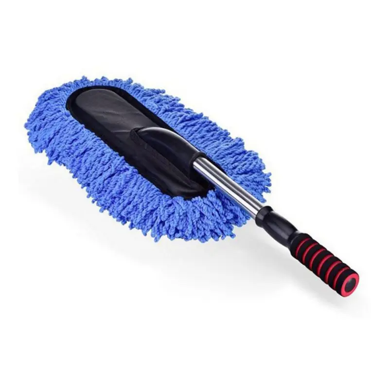 Новое полотенце из микрофибры для чистки машины Щетка авто окно Duster выдвижной нержавеющей стали - Цвет: A