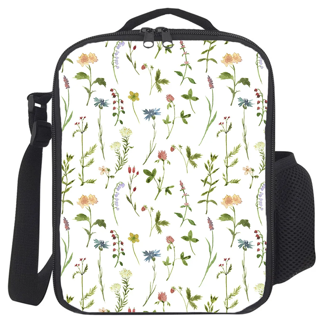 Insulated Lunch Bag Flower Garden Thermal Tote Bags Cooler Picnic Food Box For Kids Women Men | Багаж и сумки