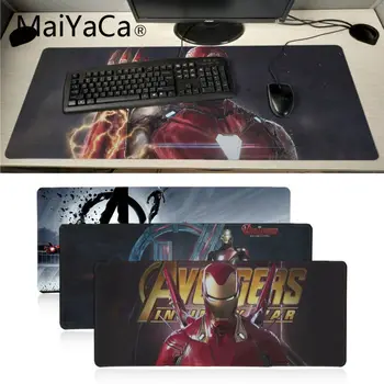 

MaiYaCa Cool Iron Man Unique Desktop Pad Game Mousepad Big Promotion Russia gaming mouse pad xl Laptop PC notebook desk pad