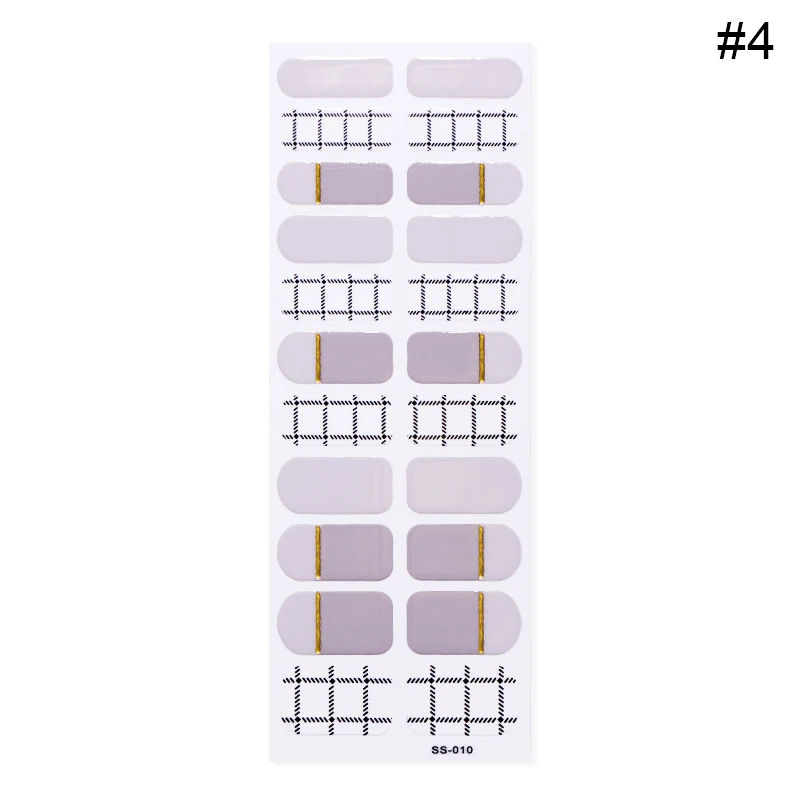 Nail Wraps 17 Съемный полное покрытие поддельные ногти Типсы с клеем, стикер смешанный шаблон многоразовые инструменты для украшения ногтей - Цвет: Nail Wraps 17