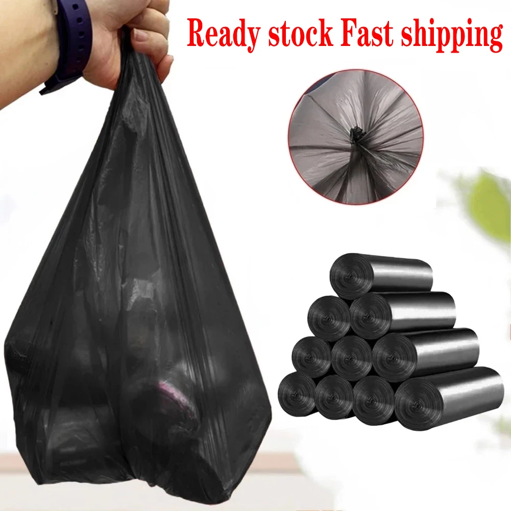 50Pcs/Lot Roll Garbage Bag Household Disposable Home Appliance Office Waste Trash Rubbish Holder Pouch Storage Container Bags | Дом и сад