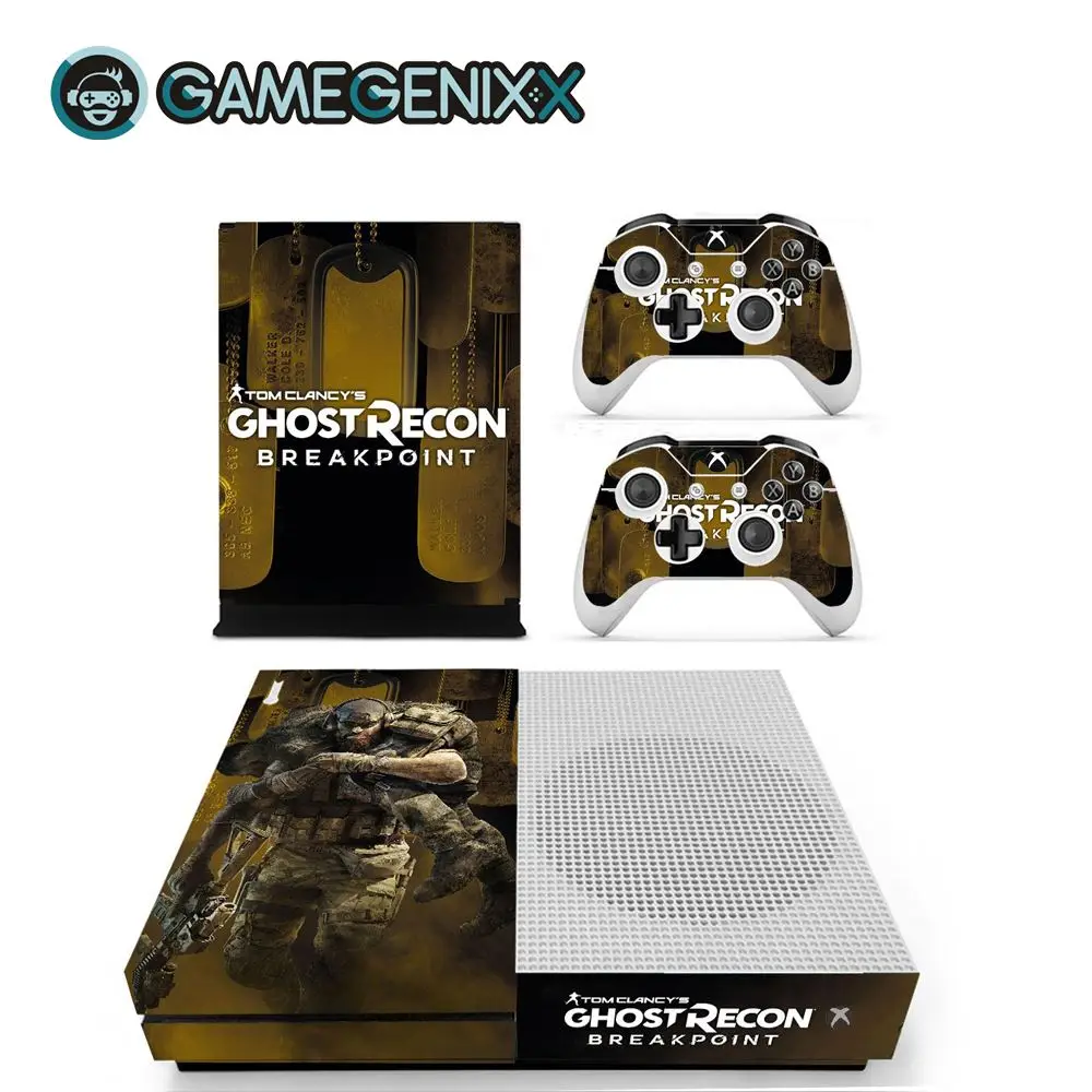 GAMEGENIXX виток винилопласта с наклейкой для Xbox One Slim консоли и 2 контроллера-Ghost Recon