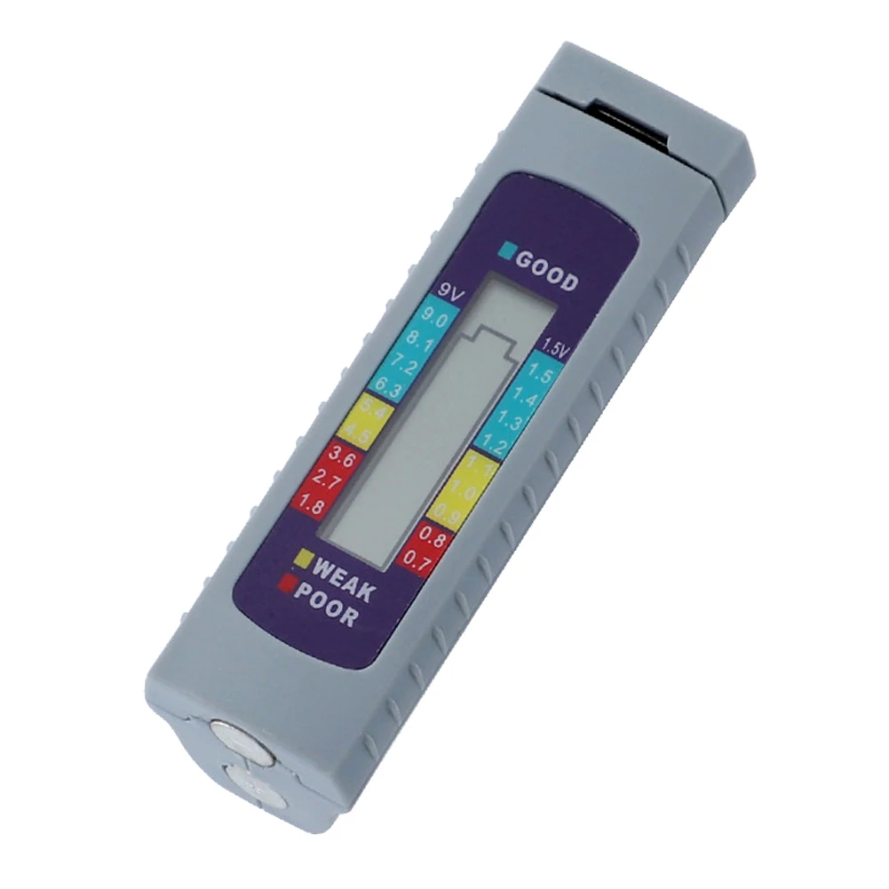 

Battery Tester Digital Capacity Tester Checker Measuring Instrument Tools for Lithium Battery AA/AAA/1.5V 9V Power Supply Tester