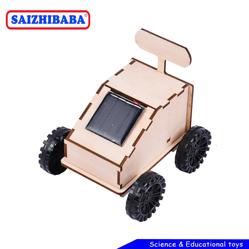 Saizhibaba игрушка для детей 1 Набор мини на солнечных батареях DIY деревянный набор