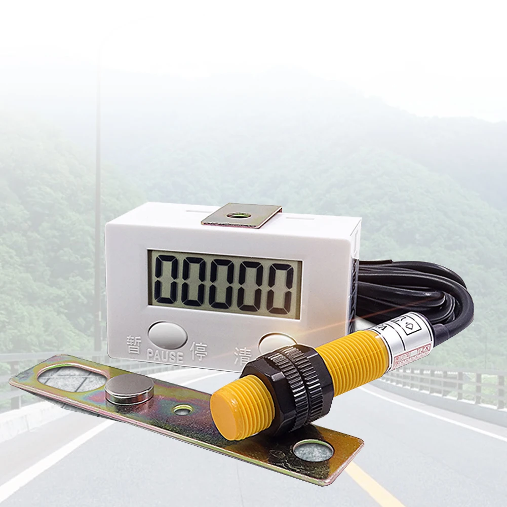 Электронный счетчик с ЖК дисплеем промышленный прочный практичный цифровой 5