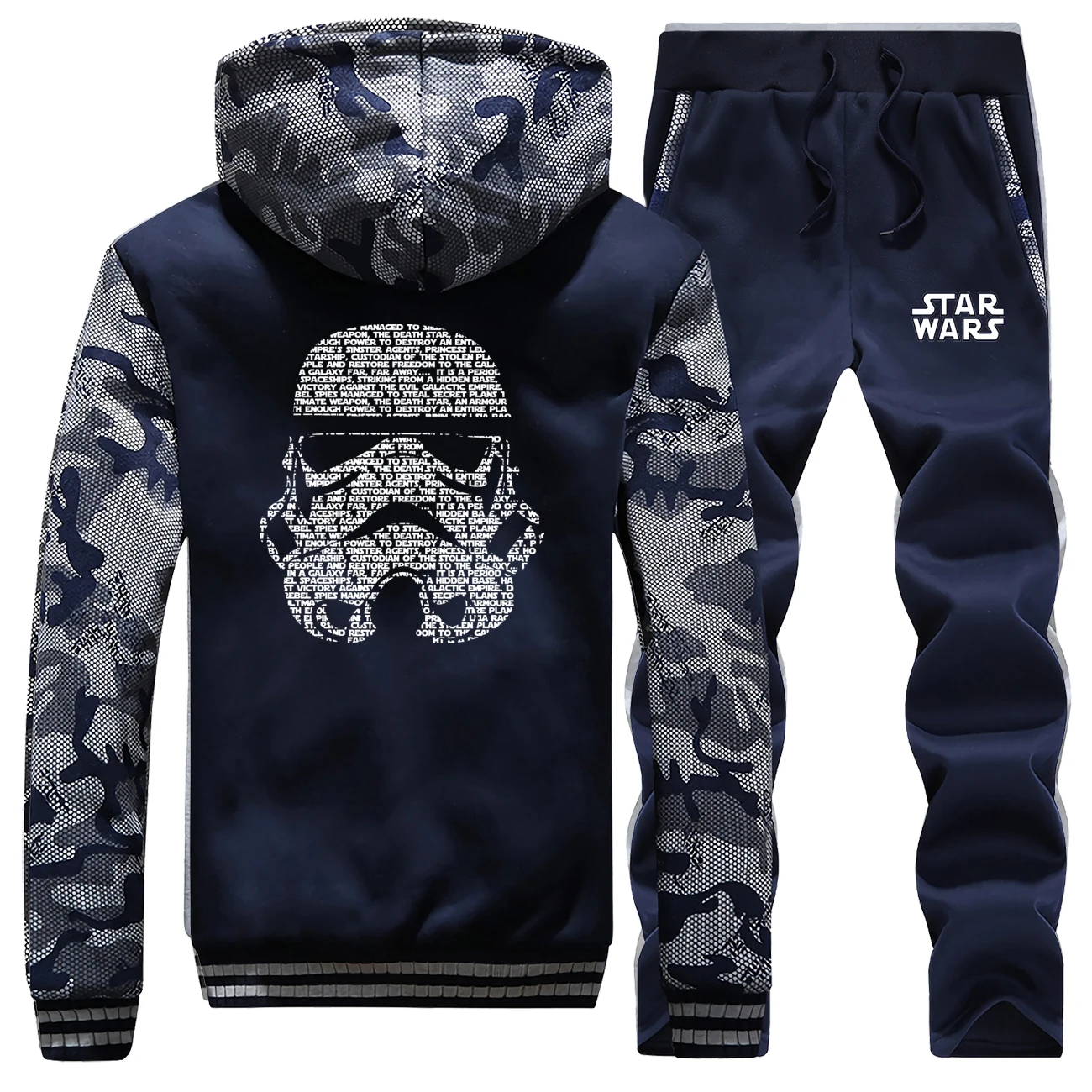 Srar Wars куртка штаны набор мужские спортивные костюмы Селфи штурмовик толстовки