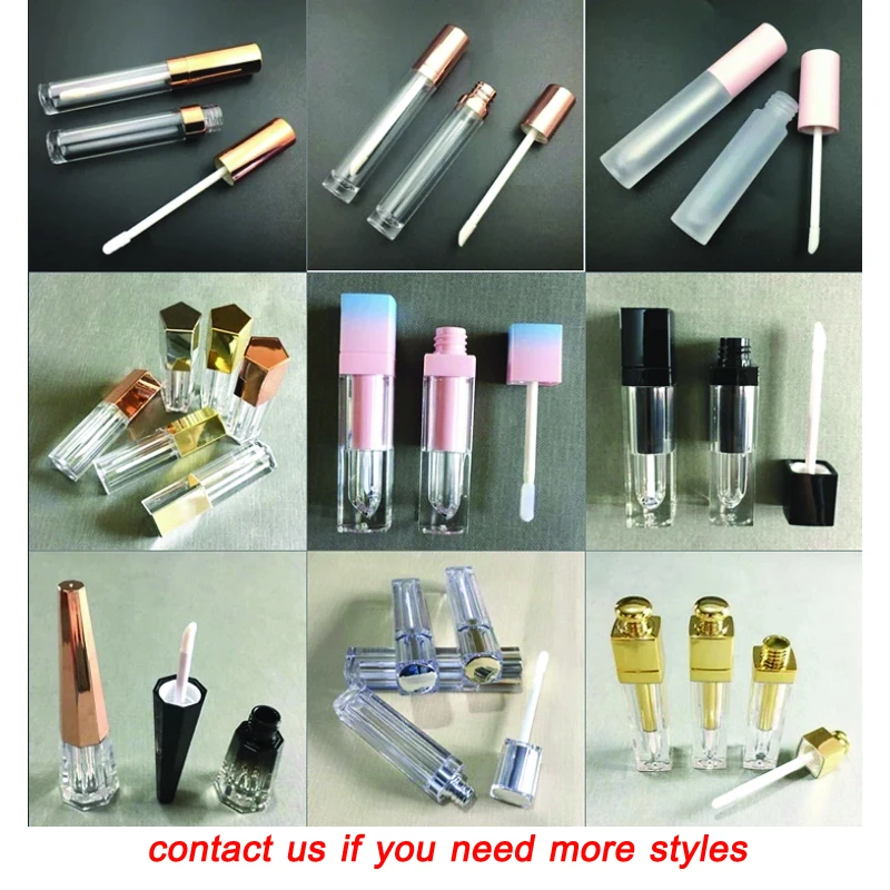 Private Label Botol Kosong Lipgloss Tabung Kemasan Disesuaikan Wadah Membuat Merek Anda Sendiri Custom Diy Kosmetik Alat