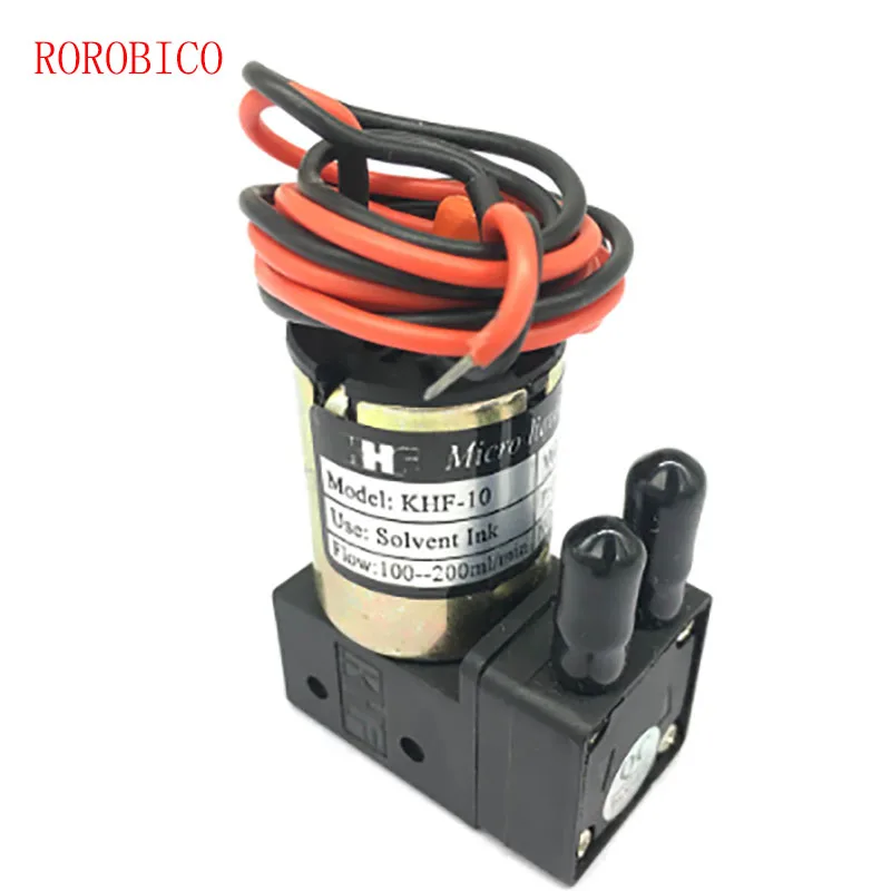 고품질 KHF 소형 잉크 펌프 24VDC 3W 100-200ML/min 마이크로 다이어프램 액체 펌프 (대형 에코 솔벤트 프린터용)