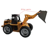 Huina 1532 Rc Truck Tractor 1:18 6Ch Alloy Shovel Remote Control Truck Engineering Bulldozer Model Toy Toys for Boys Kids Gift 2