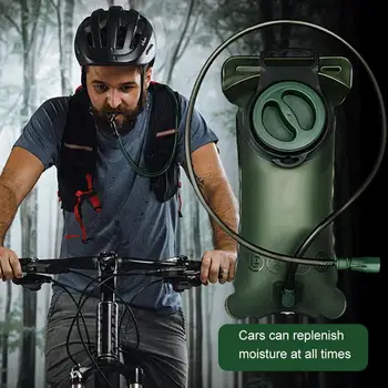 

Cycling Double-Sided TPU Sports Water Bag Water Pack 2L Adjustable Storage Water Bag Backpack Convenient Outdoor Furl Camping
