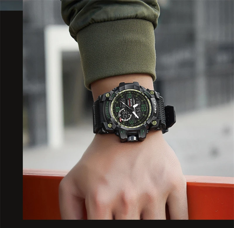 Relogio Masculino Military Mens Watches Top Brand Luxury Chronograph LED Digital Sport Watch For Men Waterproof Wristwatch Reloj