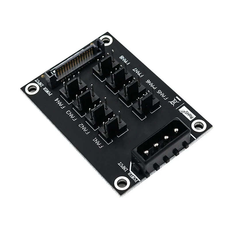 Вентилятор концентратор компьютер 12 в мини контроллер вентилятора Molex 4Pin SATA 15Pin