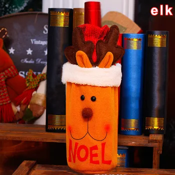 

Christmas Santa Wine Bottle Gift Bag Ornaments Cover Xmas Home Party Decor YE-Hot
